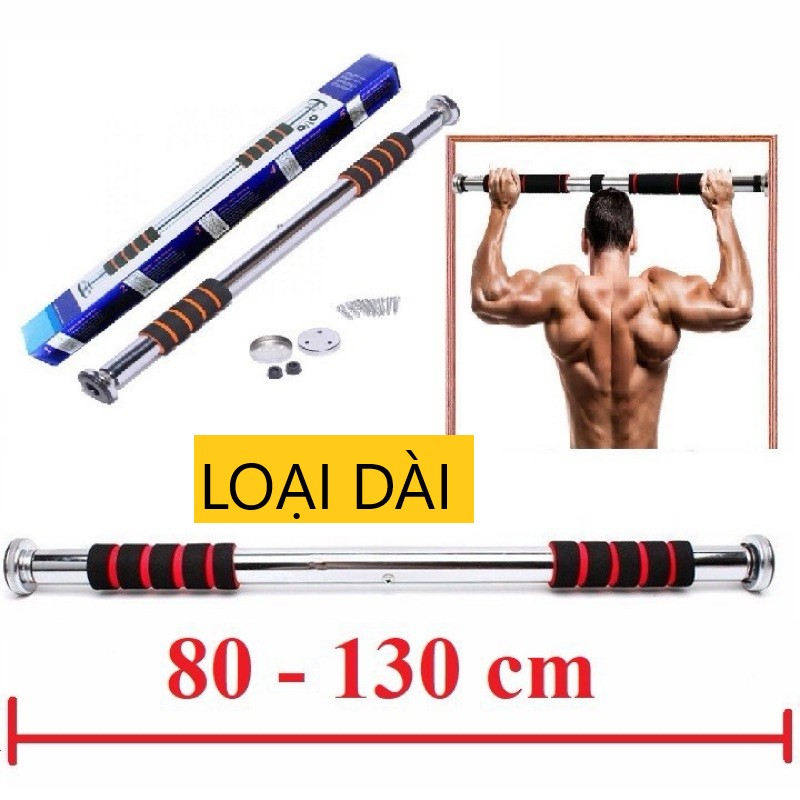 Xà Đơn Gắn Cửa, Xà Đơn Treo Trường, Độ Dài Tuỳ Chỉnh, Dụng Cụ Tập Gym, Tập Cơ Bụng, Cơ Vai