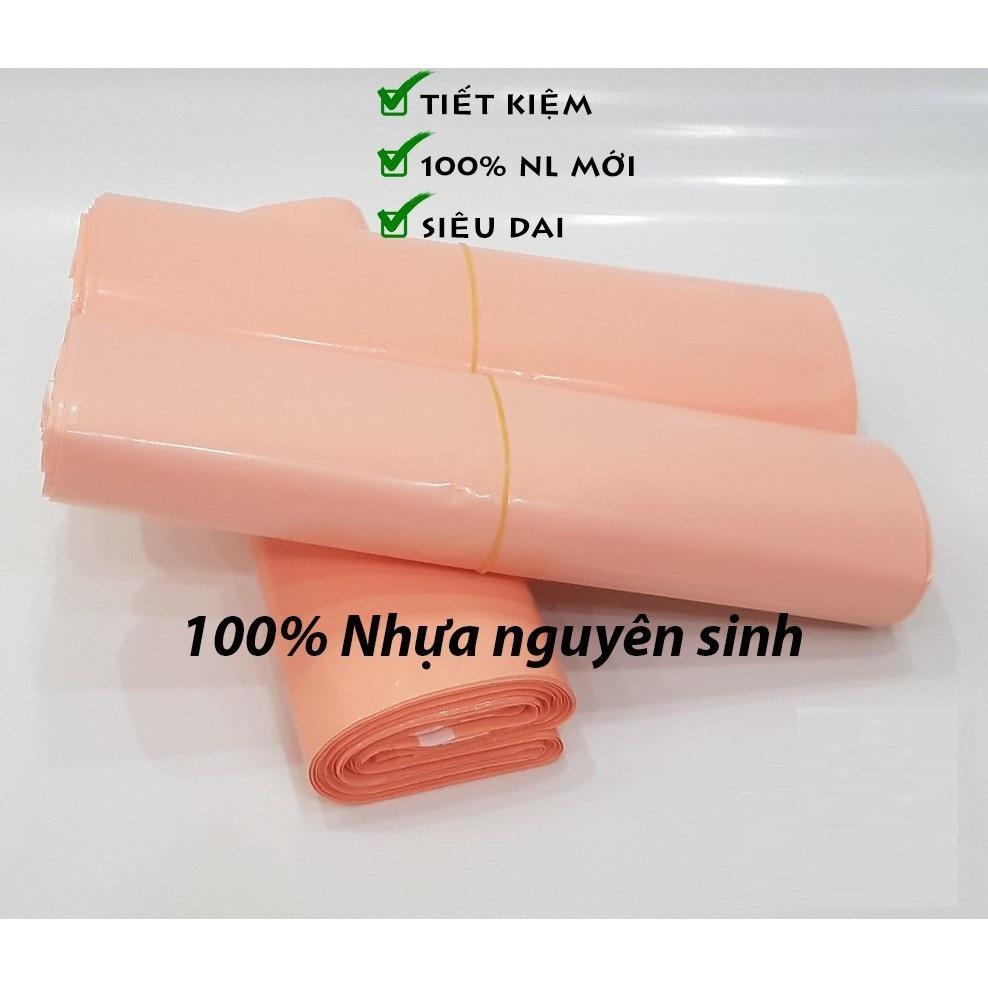 Túi gói hàng túi niêm phong size 20x30 cuộn 100 túi hồng đào cao cấp