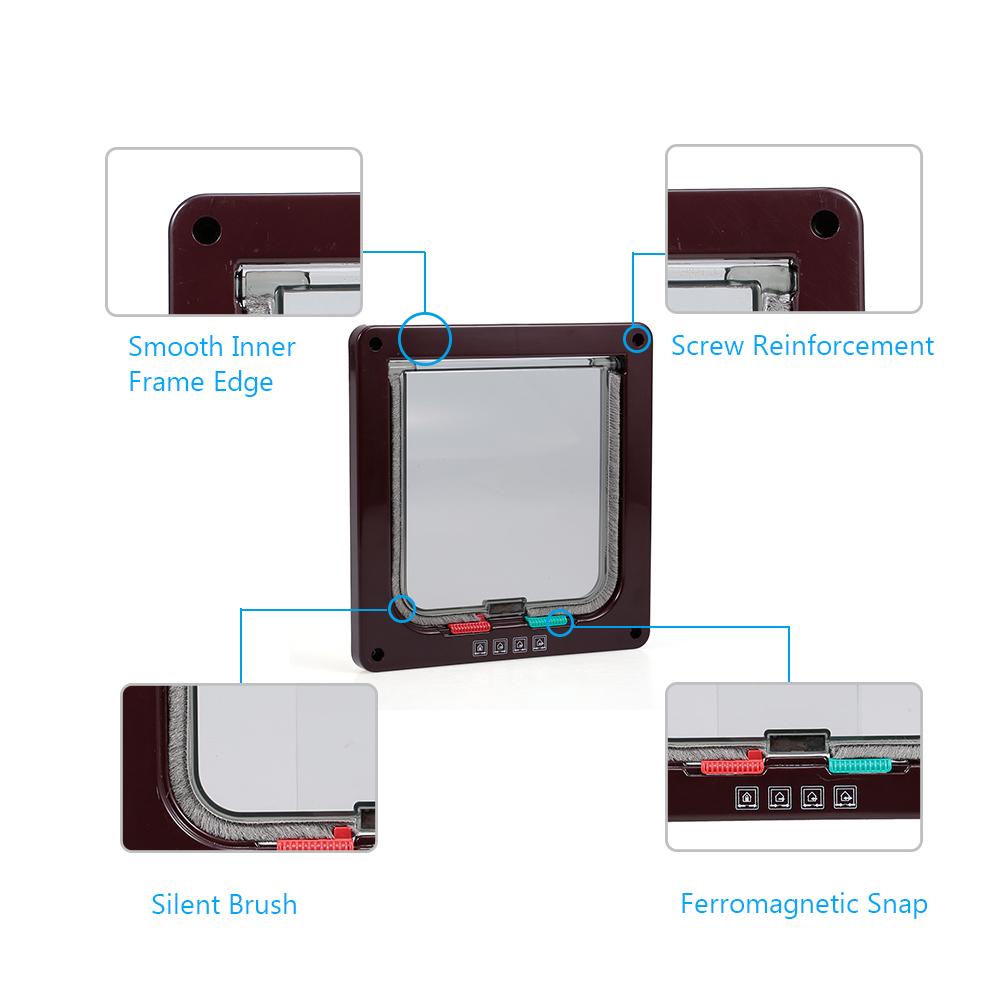 Cửa đập, ra vào cho vật nuôi an toàn bằng sắt, tự động đóng khóa