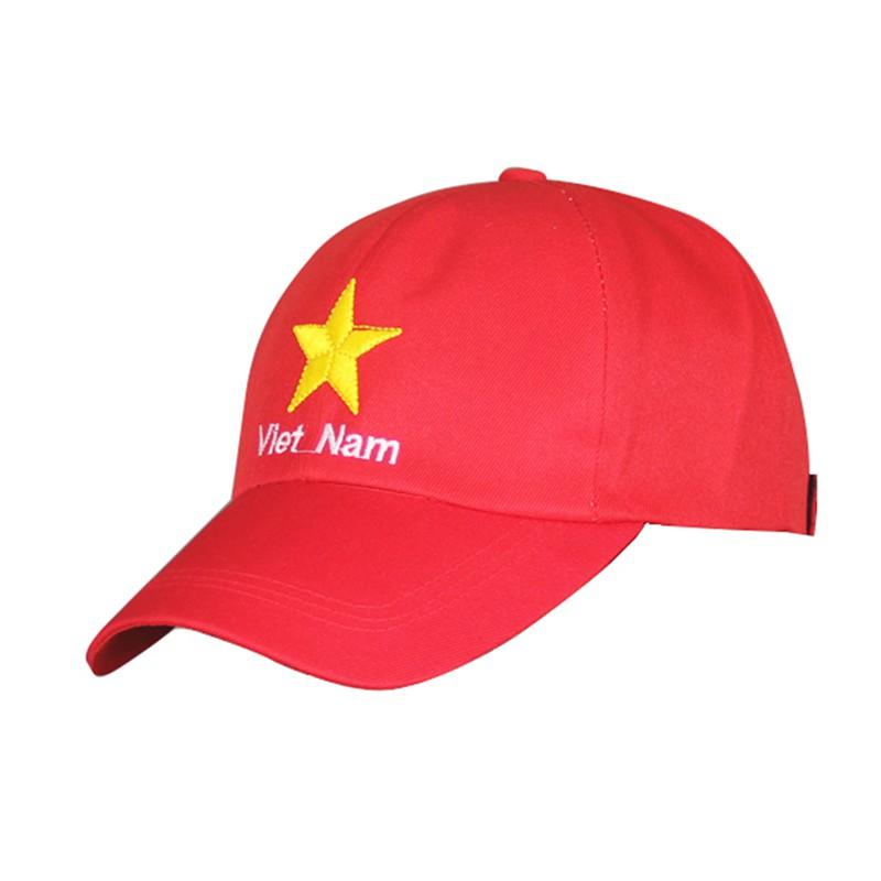 mũ lưỡi trai việt nam đỏ trơn (nam nữ)