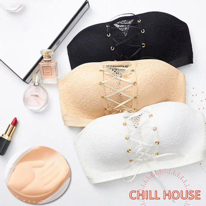 Áo Ngực Dây Rút, Chống Tụt, Đệm Dày, Nâng Ngực ms3058 - CHILLHOUSE