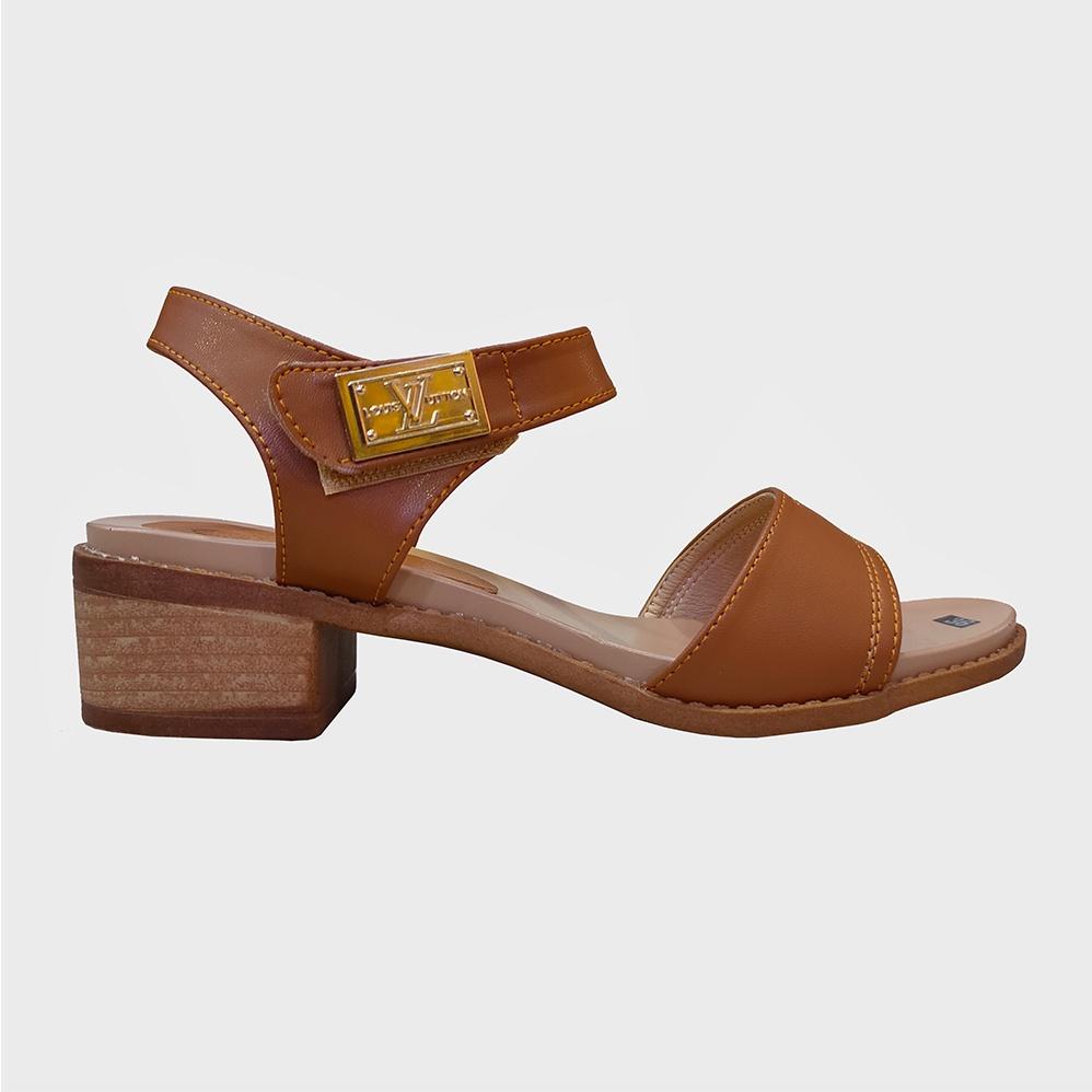 Giày Sandal Nữ Cao Gót TiTi ĐÔ Da Bò Thật Cao Cấp DNU2092