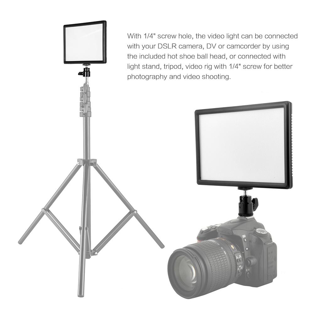 Đèn chiếu video LED siêu mỏng có thể điều chỉnh độ sáng 3200K-6200K Công suất 15W