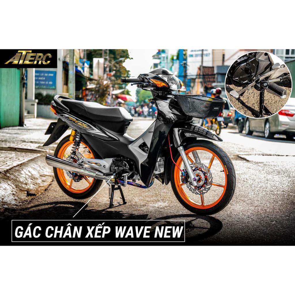 Gác Chân Trước Gập Gù Kiểu Excitrer 150 Chống Công Vênh Gắn Wave S110, RSX 110, Blade 110, Wave A 110