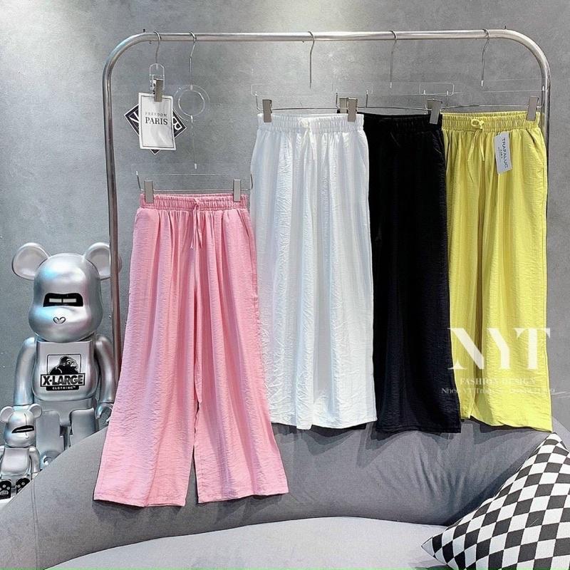 Quần ống rộng chất đũi loại đẹp ( loại 1) quần ống rộng chất đũi tơ siêu mát nhẹ
