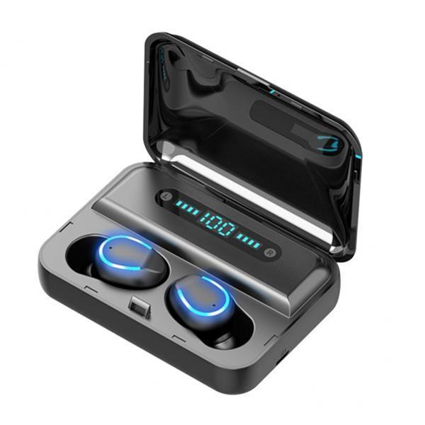 2X Mini Wireless Bluetooth 5.0 Earphones Stereo Sports Earbuds Headsets Black
