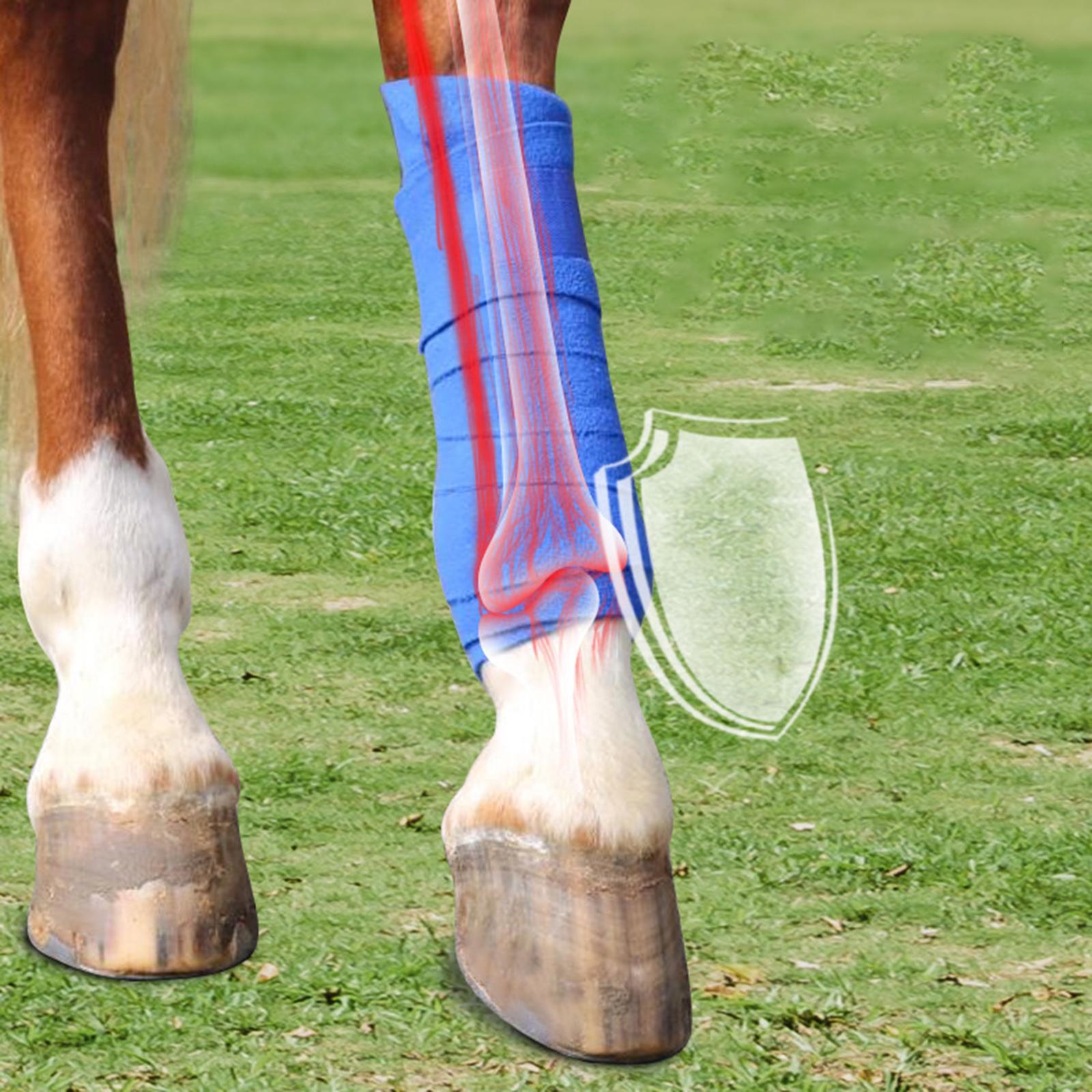 4Pcs Horse Leg Wraps Horse Splint Support Equestrian Horse Leg Guards