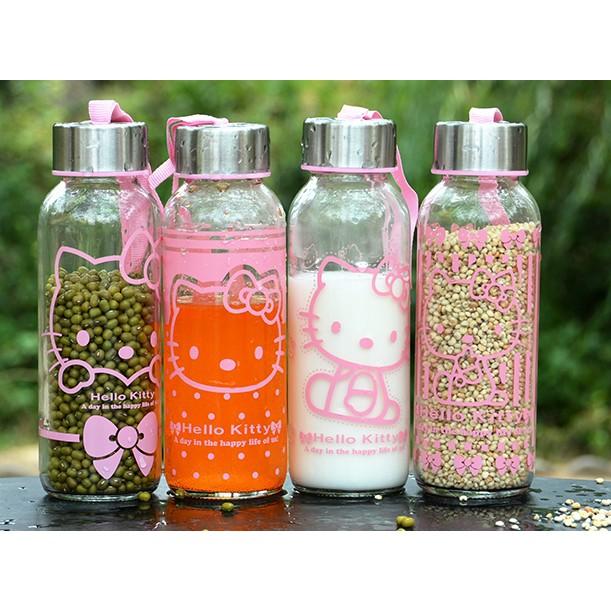 BÌNH THỦY TINH 300ML KITTY KITTY HOUSE