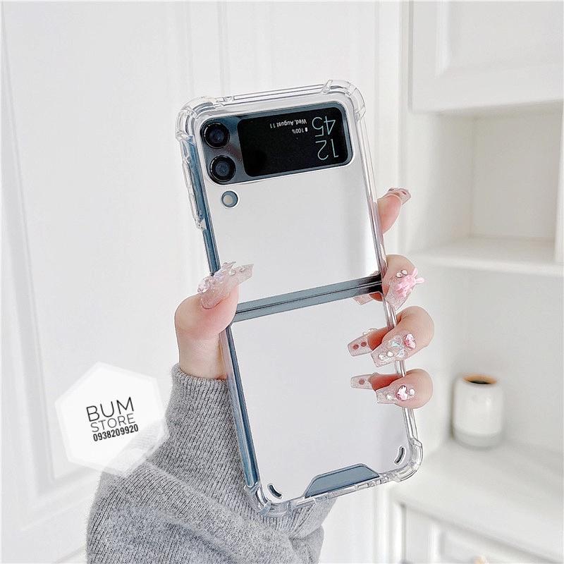 Ốp Lưng Chống Sốc Tráng Gương Cho Samsung Galaxy ZFlip 5 / Z Flip 3 / Z Flip 4 - BUM STORE GALAXY CASE