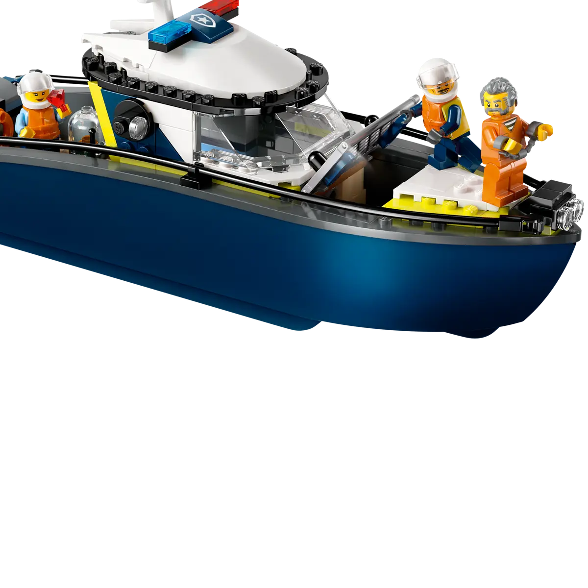 Đồ Chơi Lắp Ráp Tàu Cảnh Sát - Truy Bắt Tội Phạm - Lego City 60456 (264 Mảnh Ghép)