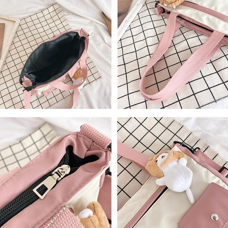 Công Suất Lớn Túi Đựng Nữ Nylon Túi Đeo Chéo Chống Thấm Nước Cầm Tay Túi Sinh Viên Của Một Trong Những Vai Đeo Chéo Làm bỏ Túi