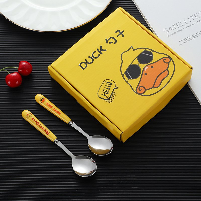 SET 6 MUỖNG VÀNG HÌNH CON VỊT VÀNG DUCK