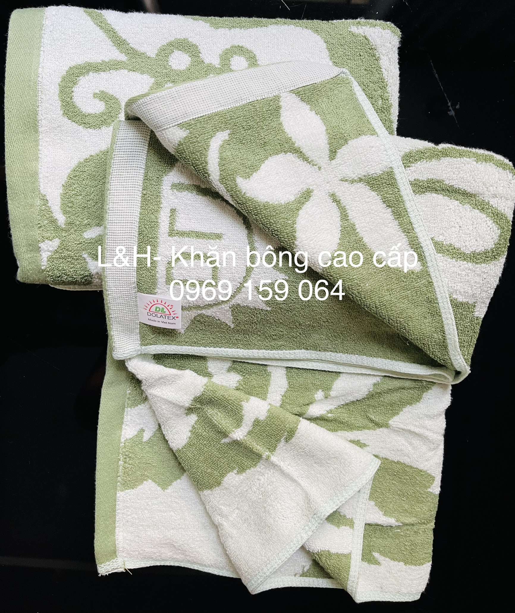 Khăn tắm cotton cao cấp, Hoa Nở, Tân Thịnh, KT 50x100cm
