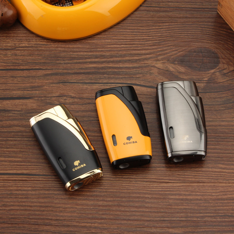 Vỏ Hột Quẹt Bật Lửa Khò 2 Tia  H015 Thiết Kế Đẹp Độc Lạ Lửa Khò Mạnh Mẽ - Dùng Gas Cao Cấp