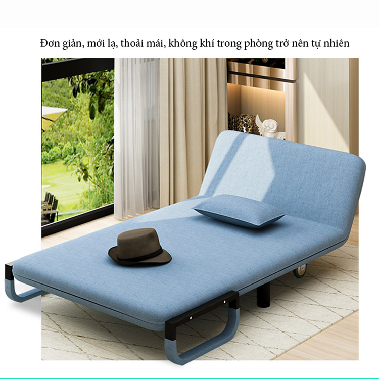 Ghế sofa gấp gọn đa năng rộng 80cm, 100cm, 120cm, giường sofa gấp gọn thành ghế