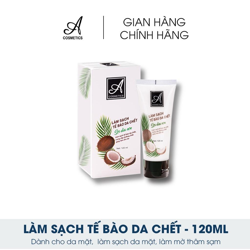 Muối tẩy tế bào chết da mặt Sợi dừa non Acosmetics - Giúp làm sạch da mặt và làm mờ thâm sạm