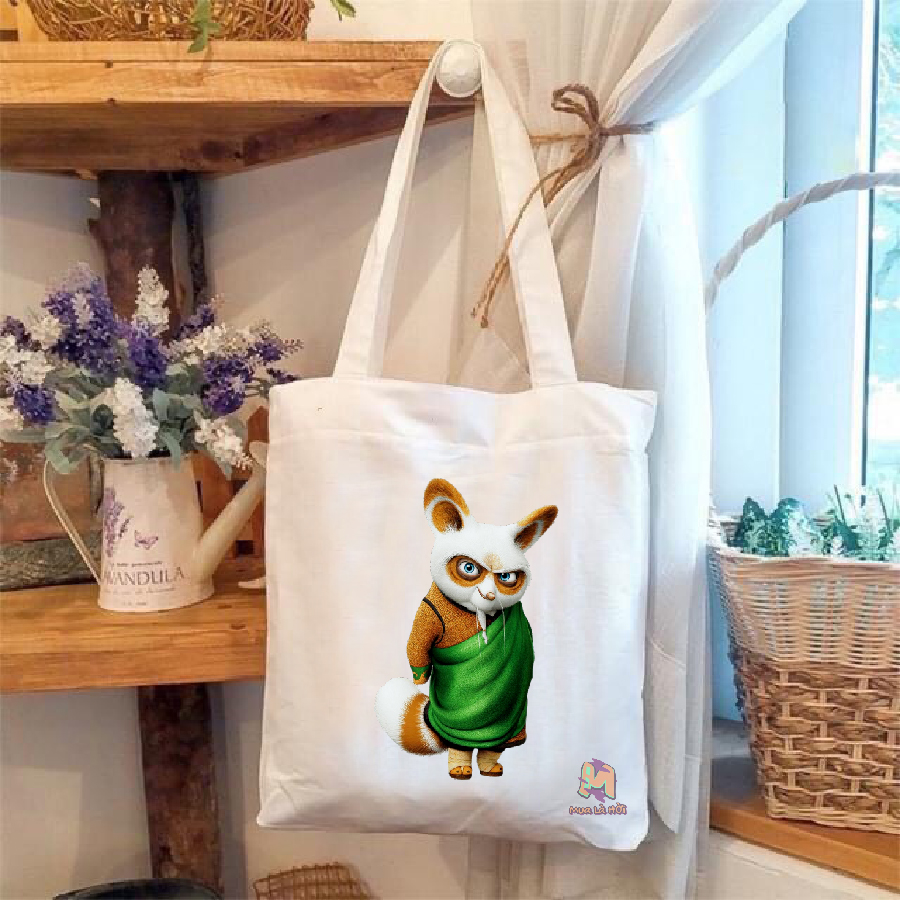 Túi Tote in hình chủ đề Kung Fu Panda