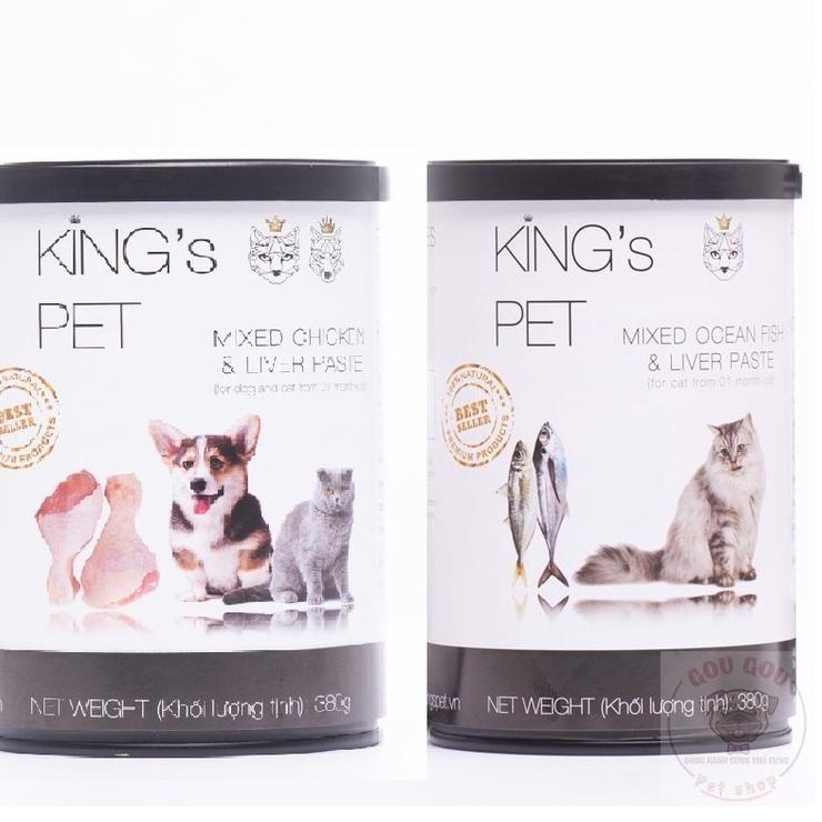 Pate hỗn hợp King’s Pet 4 Vị - Lon 380g