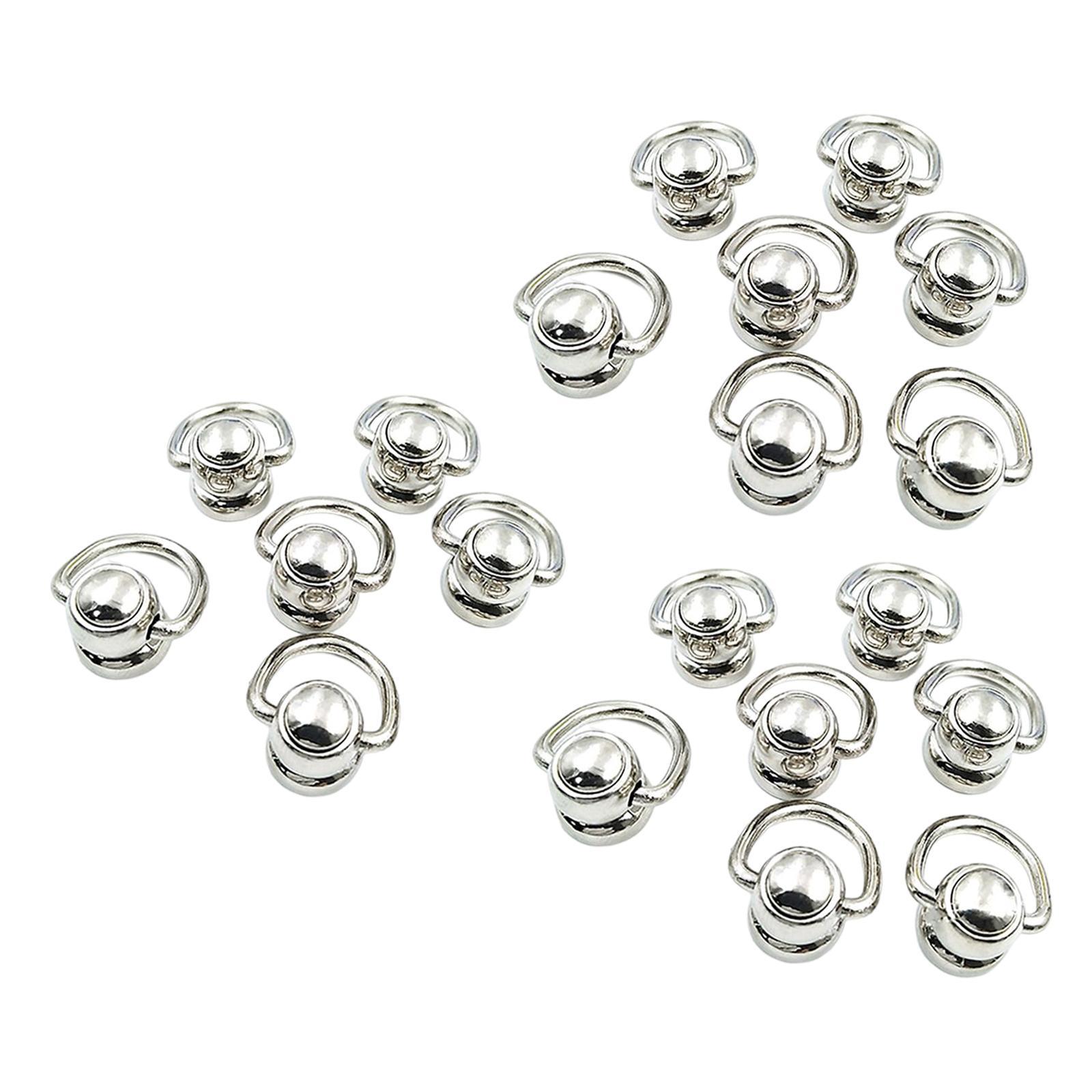 20x Alloy Bags Side Anchors Hardware Accessories Rotate Buckles for Purse Making
