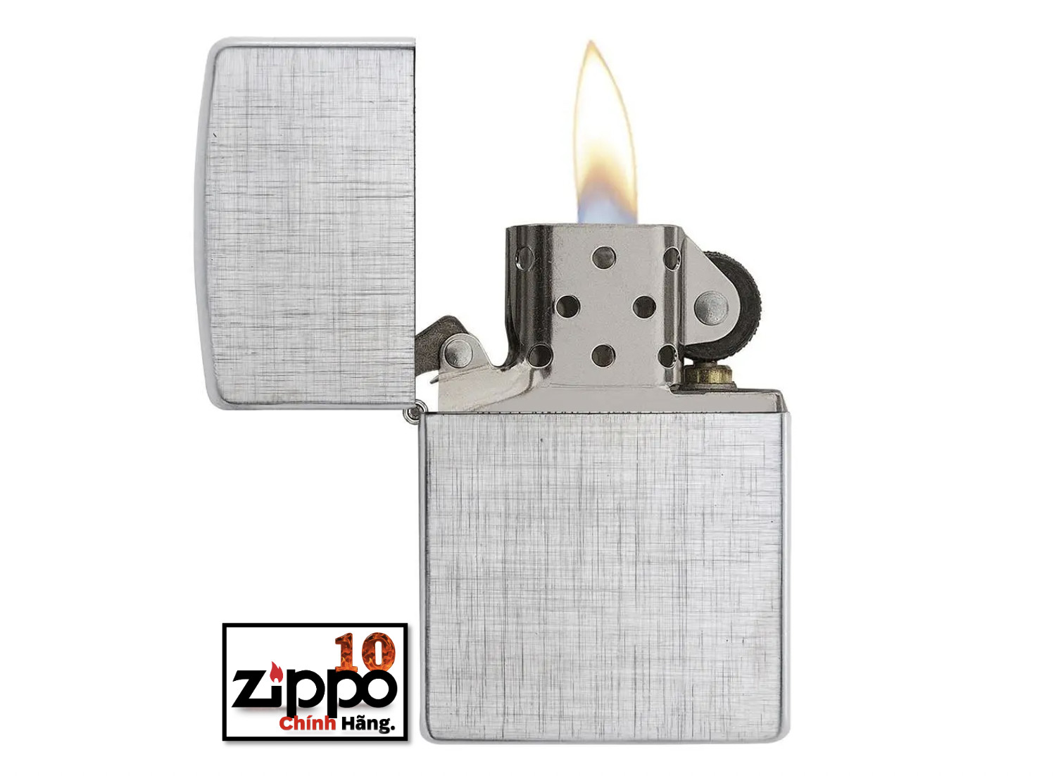 Bật lửa Zippo 28181 Classic Linen Weave - Chính hãng 100%
