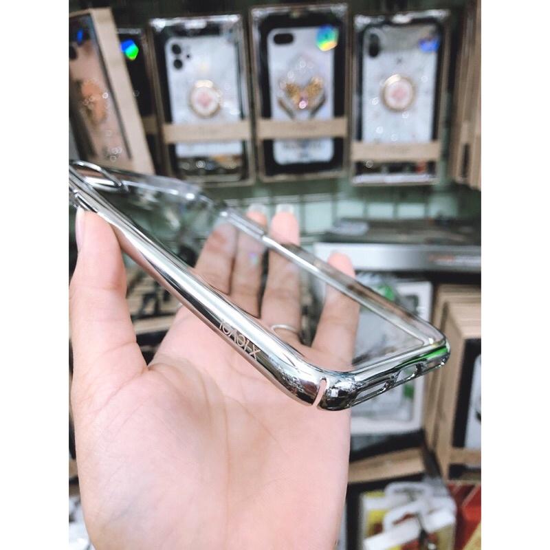Ốp lưng cứng trong MẠ SI viền màu 7/8 PLUS/X/XS/XSMAX S10/S10 PLUS
