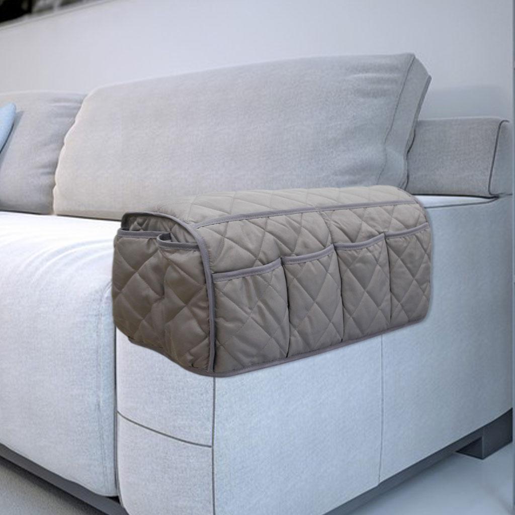 3pcs Non-Slip Sofa Armrest Organizer Remote Control Holder for Cellphone Tablet
