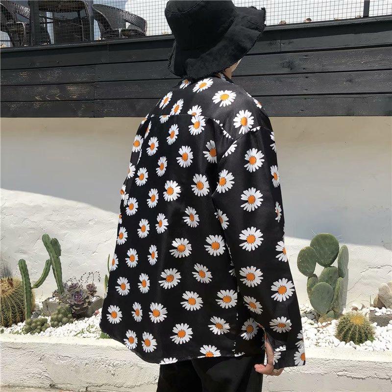 Áo Sơ Mi Nam Dài Tay Họa Tiết Hoa Văn Size S-3Xl