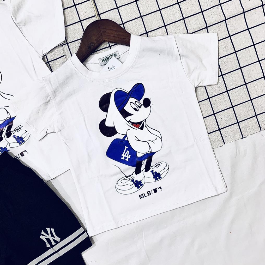 Sét Đồ, Bộ Quần Áo Cộc Tay Hình Chuột Micky