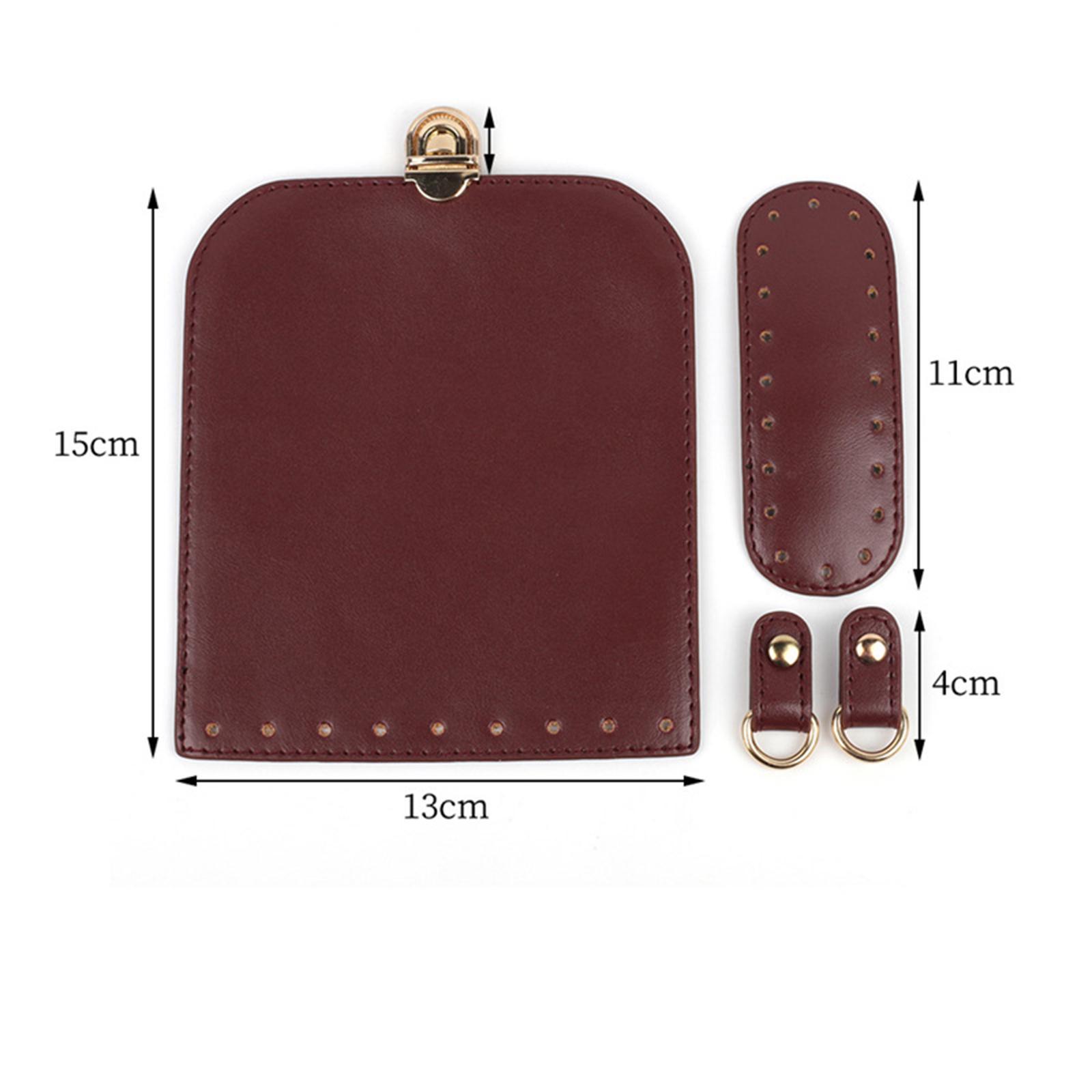 Handmade Bag Making Accessories Bottom Holes for Backpack Shoulder Bag red