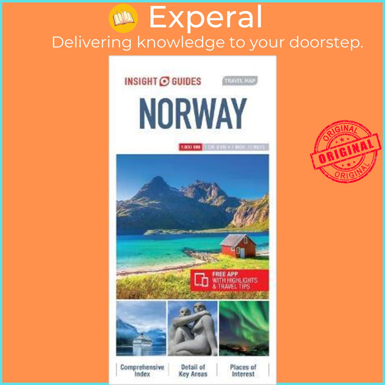 Sách - Insight Guides Travel Map Norway by Unknown