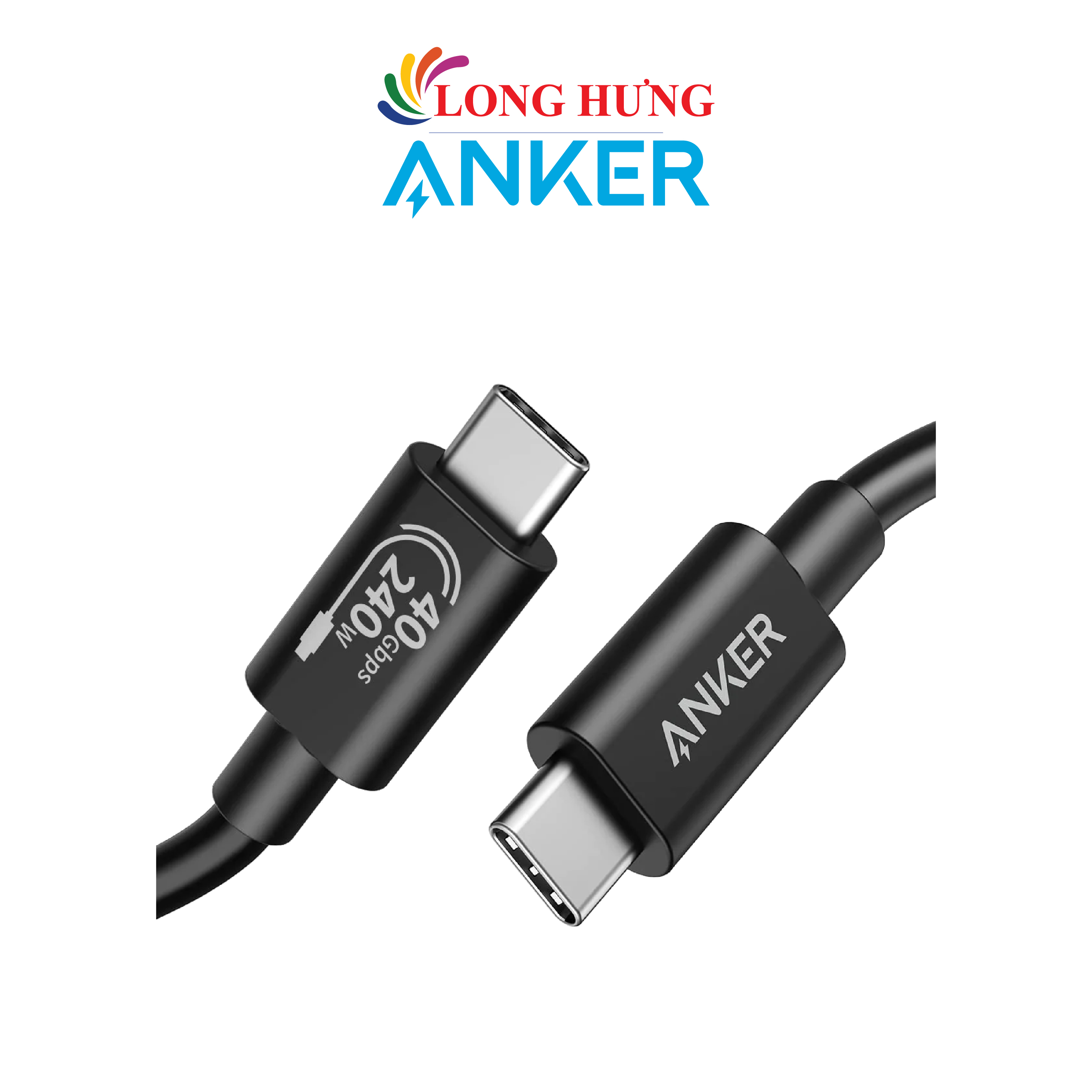 Cáp USB Type-C to Type-C Anker 515 Cable 1m A8487 - Hàng chính hãng