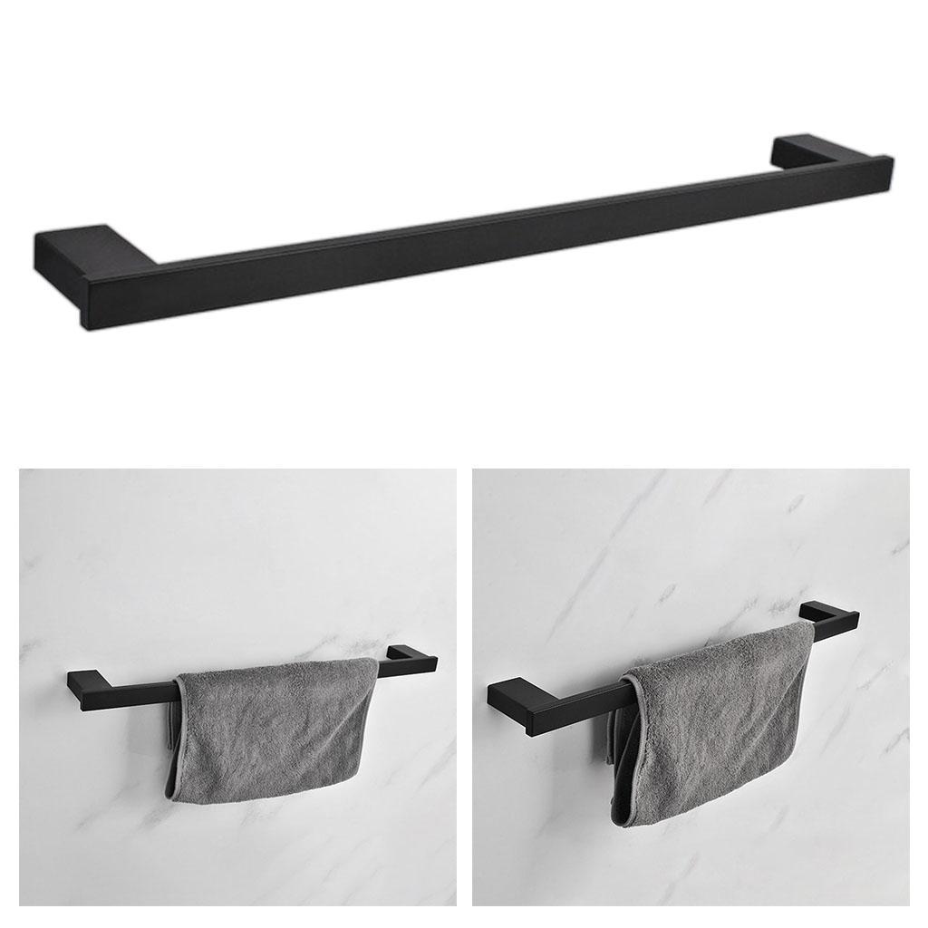 Wall Mounted Bath Towel Rack Towel Bar Kitchen Towel Rag Universal Organizer