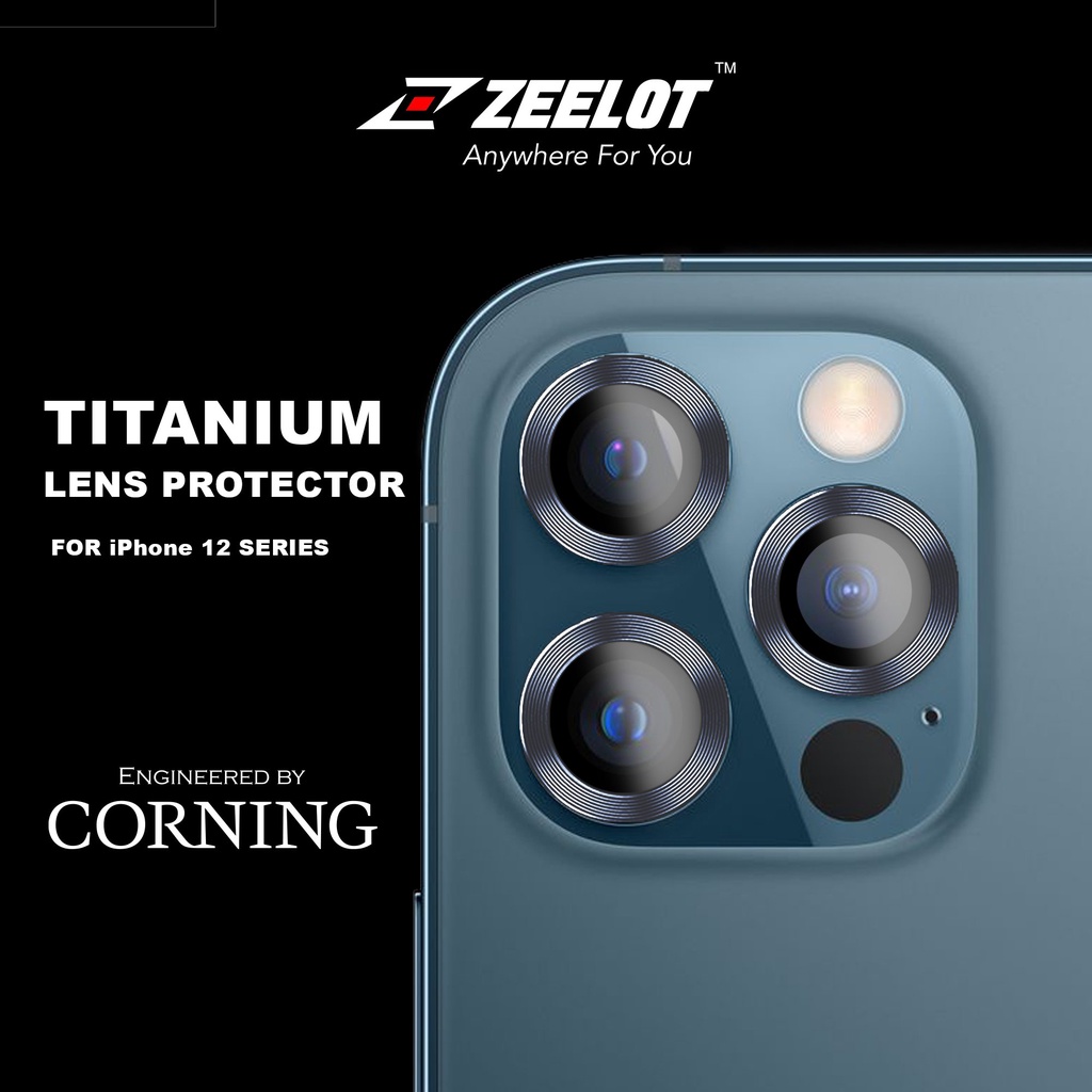 Kính Cường Lực dán Camera Lens Zeelot  iPhone 12 Pro Max / 12Pro / 12 / 12Mini / 11- Hàng Chính hãng