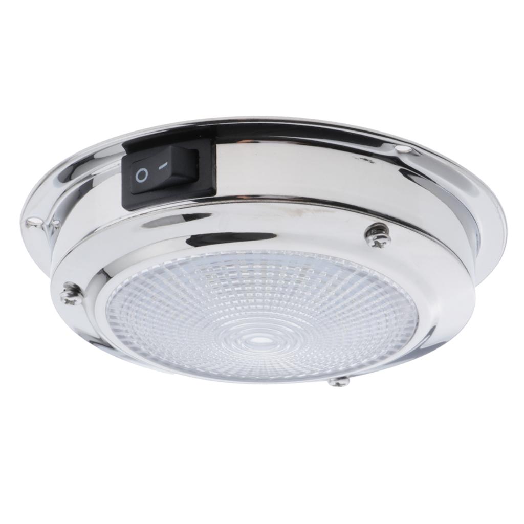 2 Pieces 4.3" Dome Light 12V 2W Interior LED Lamp Warm White Light Boat