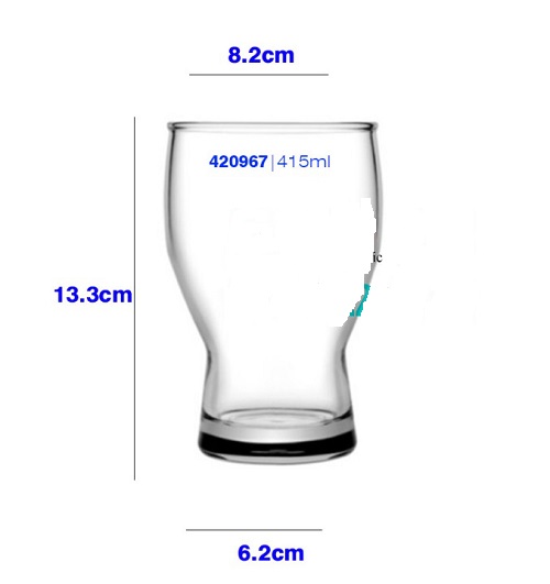 Ly Thủy Tinh Pasabahce Renaissance Stackable Beer Glass 415ml | Nhập Khẩu Thổ Nhĩ Kỳ