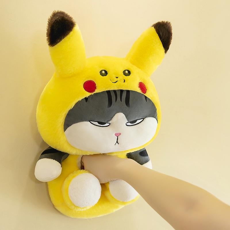 Gấu bông mèo hoàng thượng pikachu vô cùng dễ thương - Quà tặng đáng yêu
