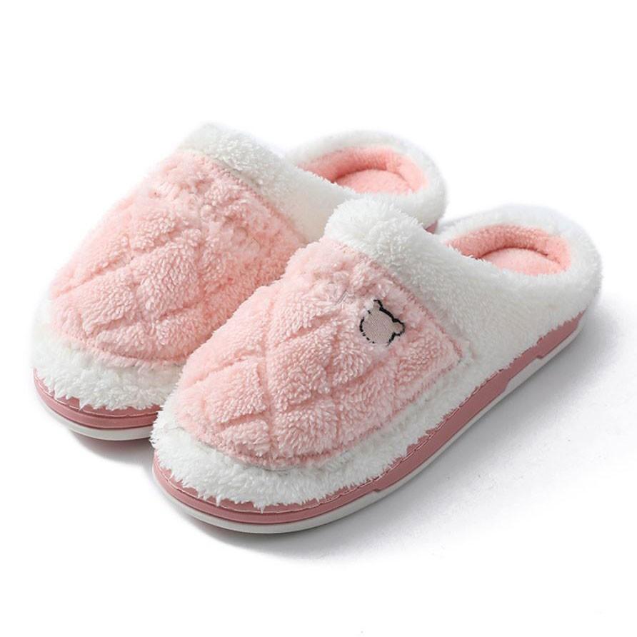 DÉP BÔNG, DÉP LÔNG, DÉP TRONG NHÀ, DÉP ĐI TRONG NHÀ NỮ NAM MÙA ĐÔNG QUAI NGANG CUTE ĐẾ CAO SU