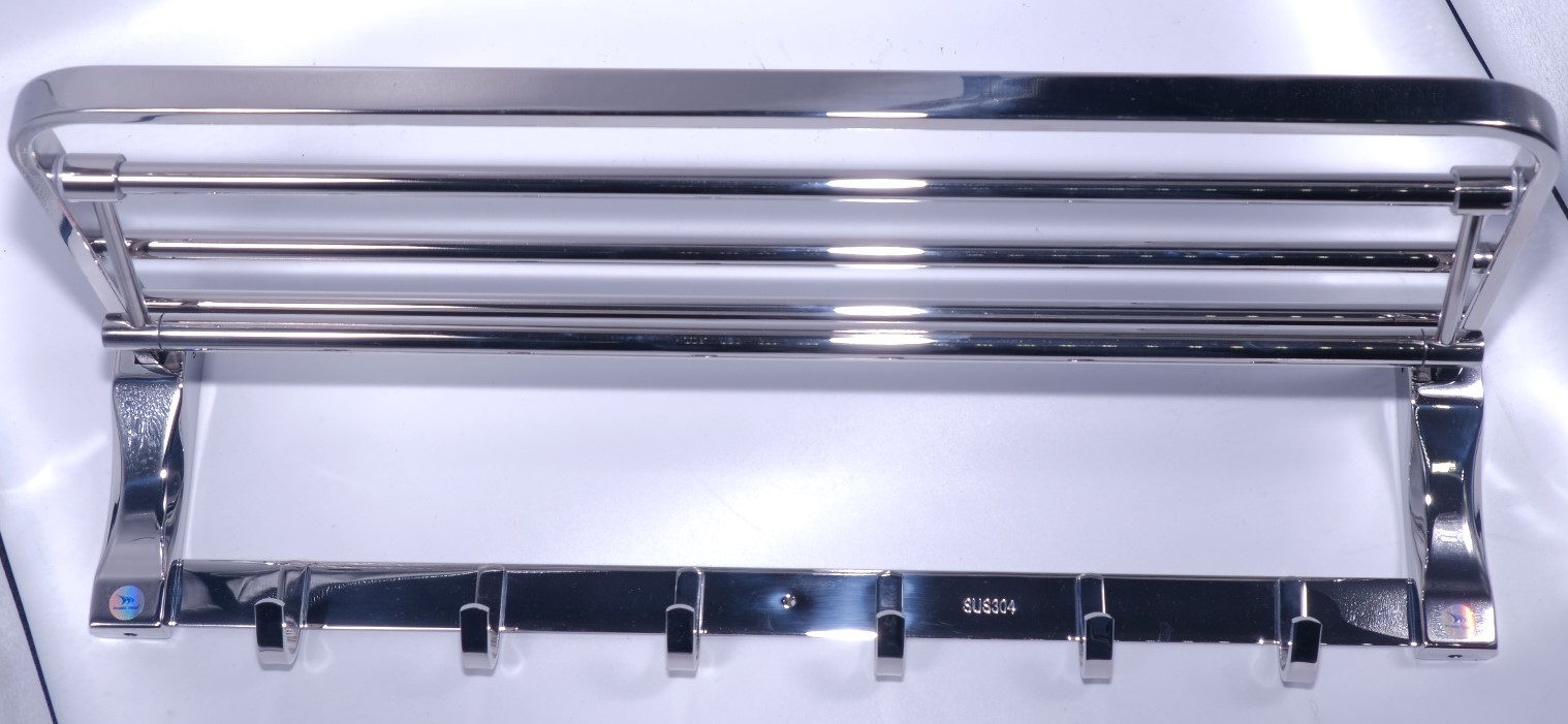 Máng khăn đa năng mạ Crom cao cấp Hoàng Thiện HT 889