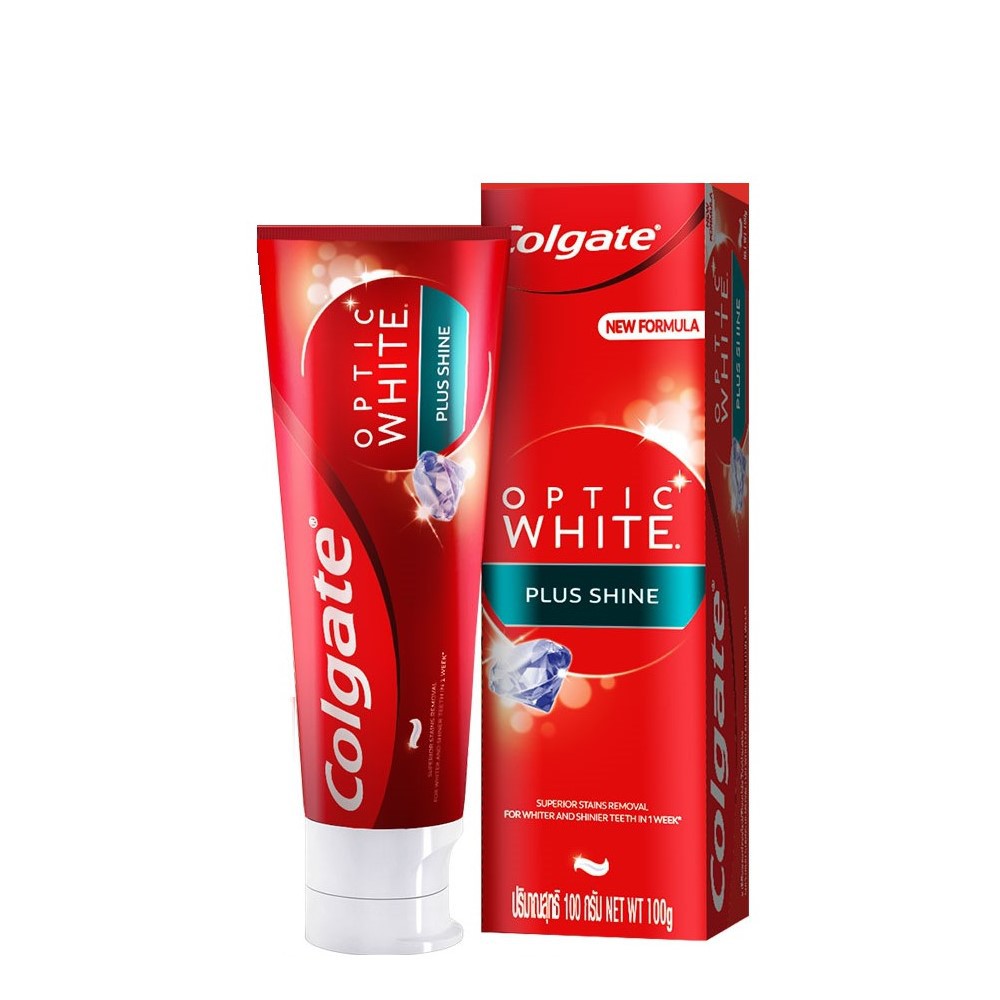 Combo trắng sáng: Bàn chải điện Colgate Sonic Optic White trắng sáng sóng âm + Kem đánh răng Colgate Optic White làm trắng và sáng răng 100g