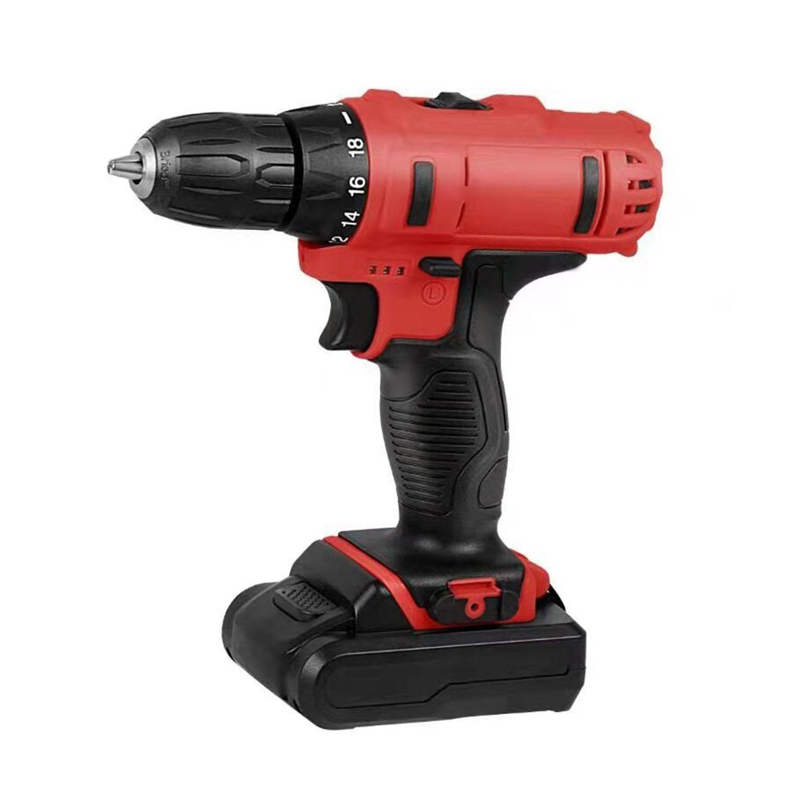 20V MAX Lithium Ion Cordless Drill, Power Drill Set with Keyless Chuck, 2-Variable Speed, 18+1 Clutch Electric Drill