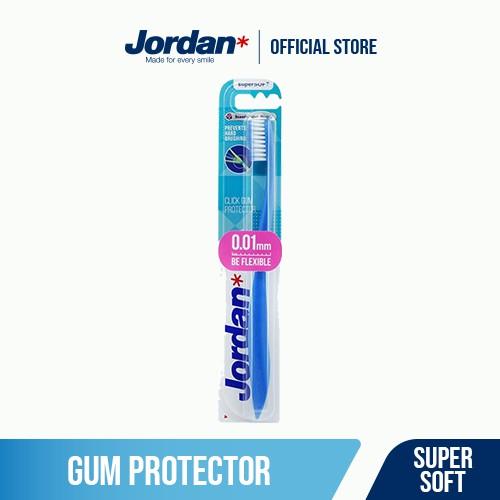 Combo 4 Bàn chải đánh răng Jordan Click Gum Protector, Lông siêu mềm mỏng 0.01mm