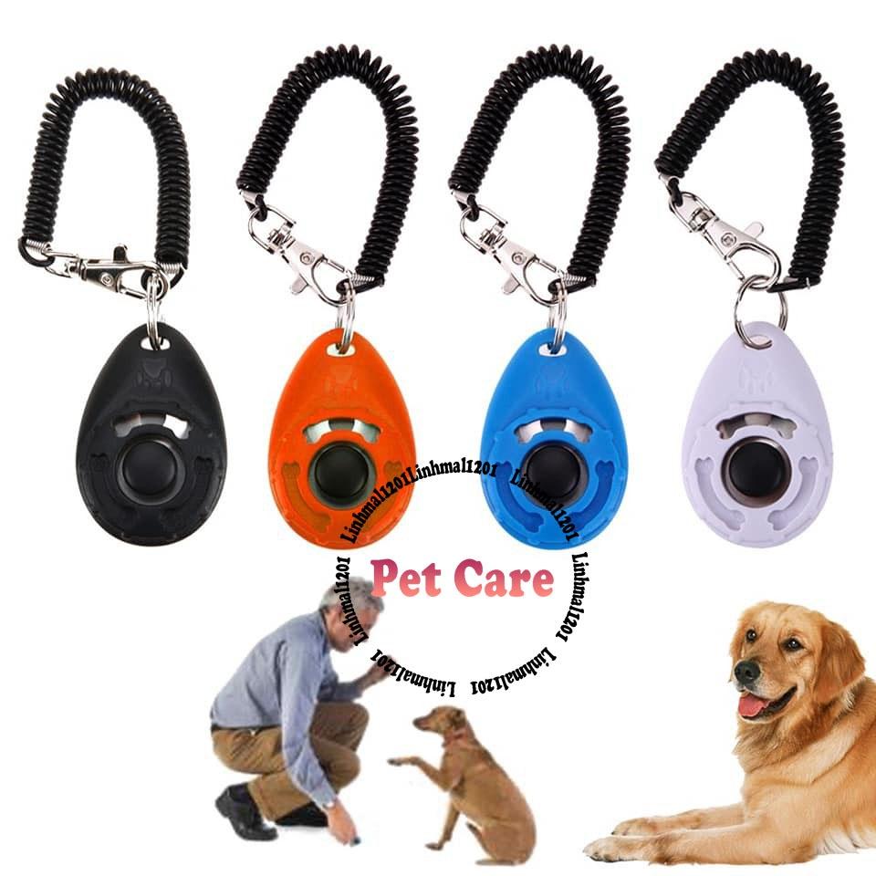 Clicker huấn luyện thú cưng màu ngẫu nhiên
