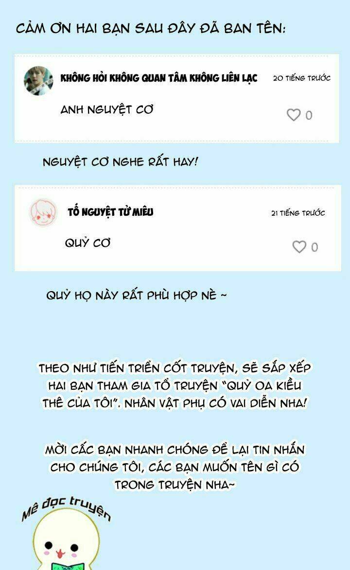 quỷ oa kiều thê của tôi chapter 0.1 5