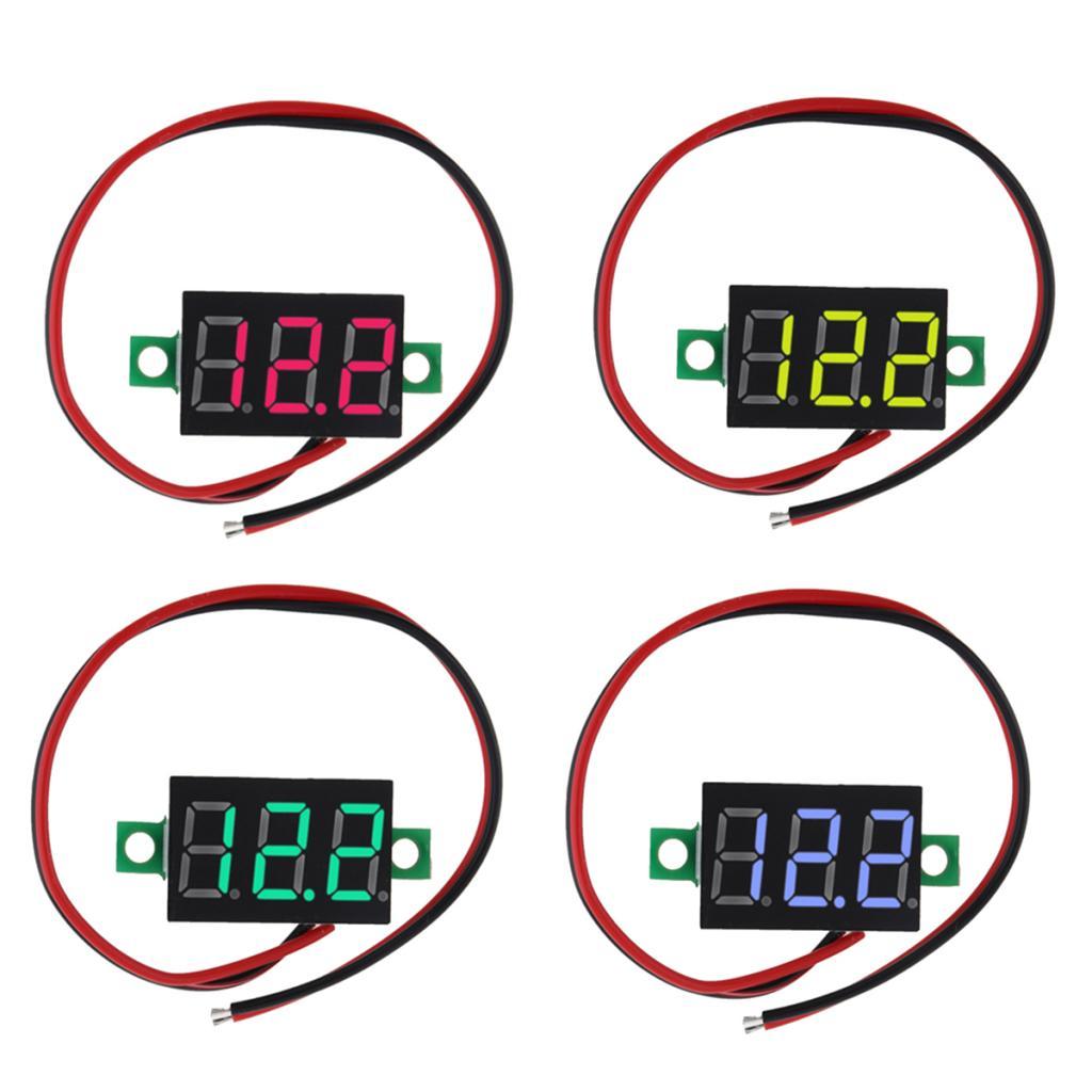 0.28 Inch 2 Wire LED DC2.5-30V Voltmeter Digital Voltage Meter