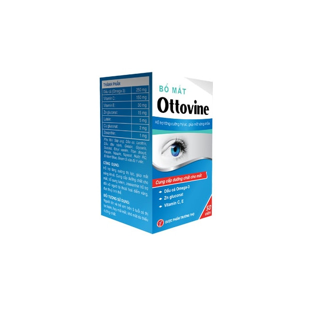 Thực phẩm bảo vệ sức khỏe Bổ mắt Ottovine sáng mắt, giảm mờ mắt, mỏi mắt, khô mắt