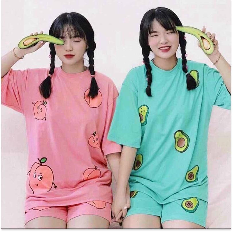 SET BỘ TRÁI BƠ CUTE,THIẾT KẾ HỌA TIẾT SIÊU NGẦU,CHẤT LIỆU VÃI THOÁNG MÁT THỜI TRANG KING STORE