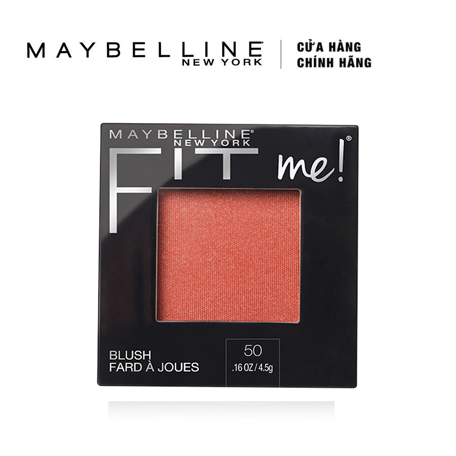 Phấn Má Hồng Mịn Lì Chuẩn Màu Maybelline Fit Me Blush - Màu 50 Wine 4,5g