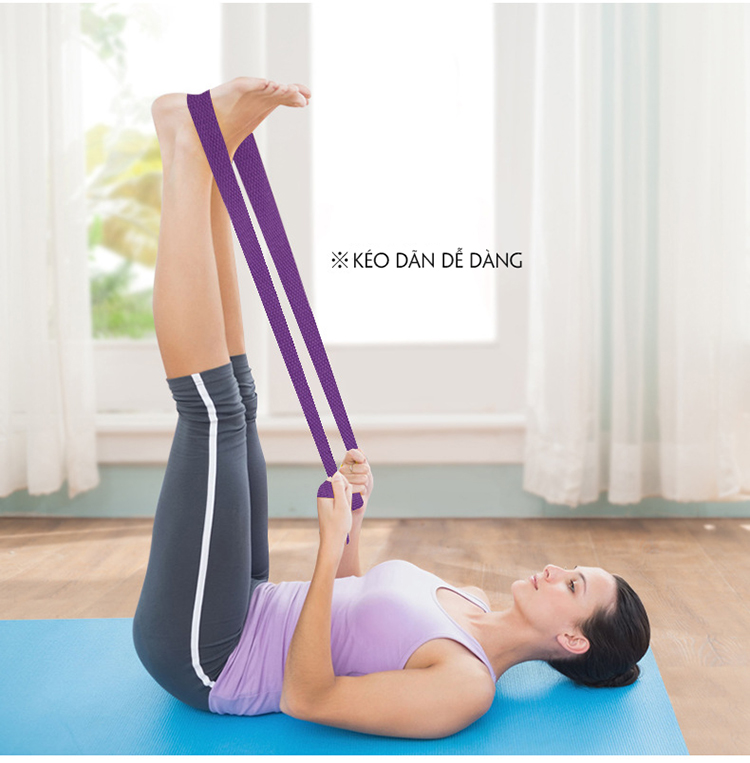 Dây đeo thảm yoga sợi Cotton