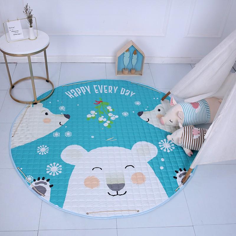 Thảm chơi cho bé chất liệu cotton chống trơn trượt kích thước lớn 1m5