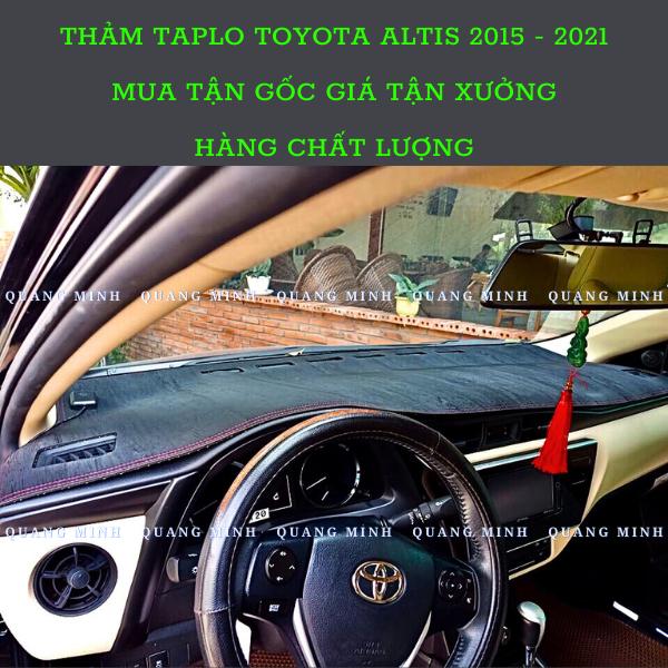 THẢM TAPLO CAO CẤP XE TOYOTA ALTIS 2014 - 2021.